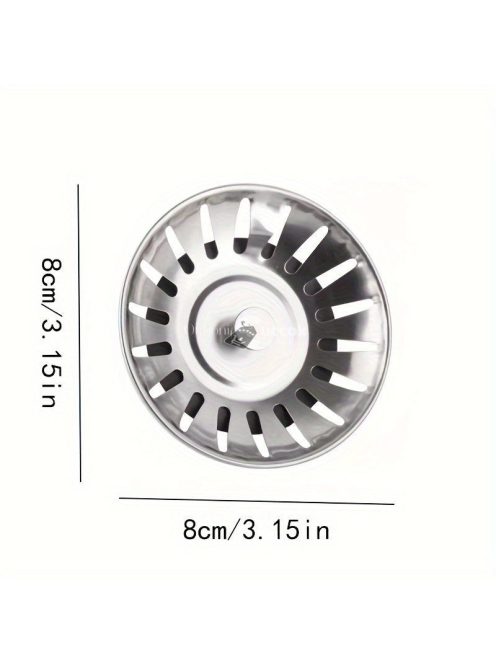 Rozsdamentes Konyhai Szűrődugó Mosogatóhoz