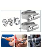 40 db-os Tömlőbilincs Készlet - (2,54/10,16 cm - 2,54-2,54/20,32 cm)