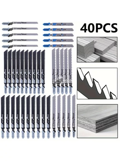 40db Univerzális Szúrófűrészlap, Dekopírfűrészlap Készlet