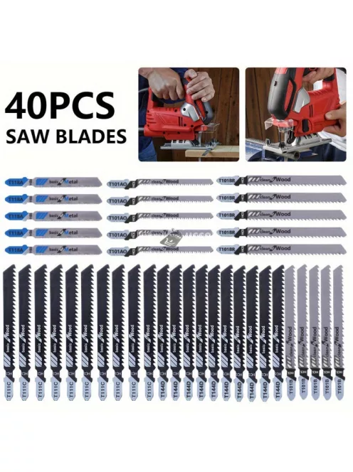 40db Univerzális Szúrófűrészlap, Dekopírfűrészlap Készlet
