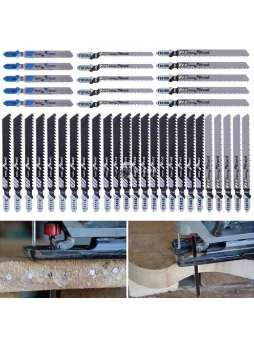 40db Univerzális Szúrófűrészlap, Dekopírfűrészlap Készlet