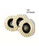 Lamellás Gyapjú Filc Polírozó Korong Sarokcsiszolóhoz