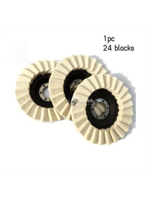 Lamellás Gyapjú Filc Polírozó Korong Sarokcsiszolóhoz