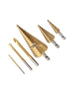 6 db Lépcsősfúró Készlet