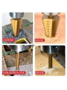 6 db Lépcsősfúró Készlet