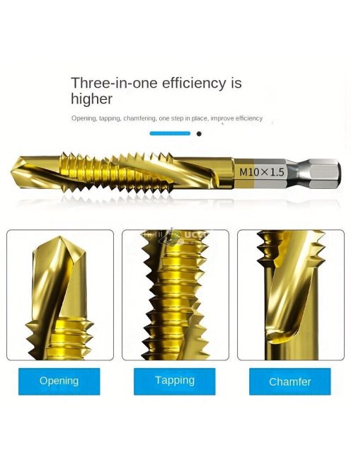 Kombinált Gépi Menetfúró Készlet