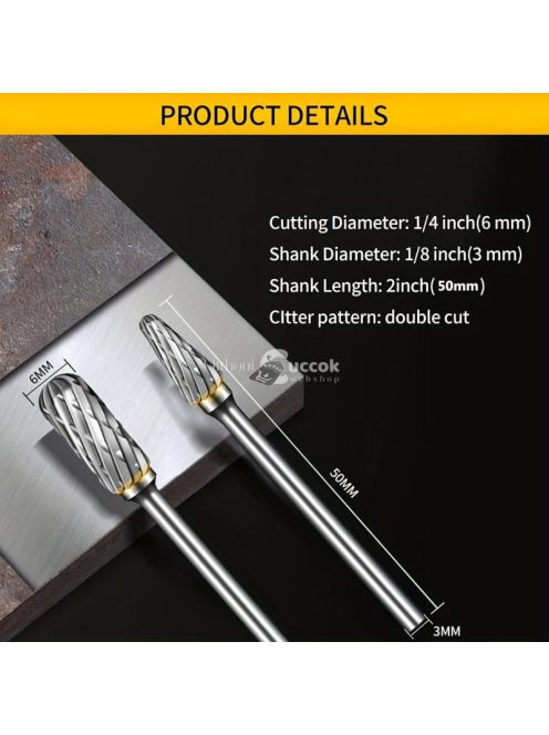 10db Volfrámkarbid Profilmaró Készlet