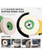 10db Rövidszálú Gyapjúkorong Polírozógéphez