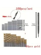 50db Titán Bevonatú HSS Nagysebességű Acél Fúrókészlet