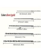 50db Titán Bevonatú HSS Nagysebességű Acél Fúrókészlet