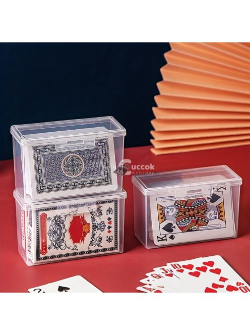 2db Átlátszó Kártyatartó Doboz