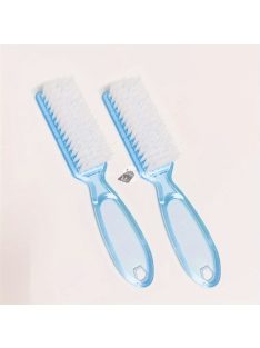   2 db/5 db Gyengéd körömkefe körömdísz portisztító portisztító kefe átlátszó műanyag nyéllel