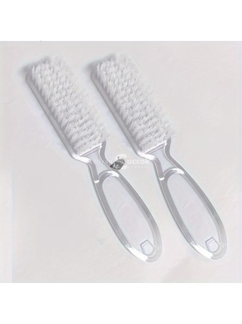 2 db/5 db Gyengéd körömkefe körömdísz portisztító portisztító kefe átlátszó műanyag nyéllel