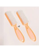 2 db/5 db Gyengéd körömkefe körömdísz portisztító portisztító kefe átlátszó műanyag nyéllel