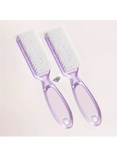   2 db/5 db Gyengéd körömkefe körömdísz portisztító portisztító kefe átlátszó műanyag nyéllel