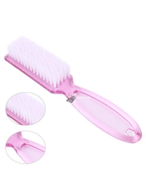 2 db/5 db Gyengéd körömkefe körömdísz portisztító portisztító kefe átlátszó műanyag nyéllel