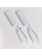 2 db/5 db Gyengéd körömkefe körömdísz portisztító portisztító kefe átlátszó műanyag nyéllel