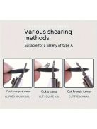 Ezüst, Rozsdamentes, U Alakú Körömvégek Körömvágó, Élvágók, Műkörömvágás Kerek/négyzet Alakú Műkörömcsúcsokhoz