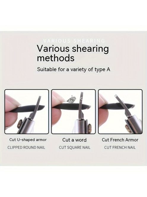 Ezüst, Rozsdamentes, U Alakú Körömvégek Körömvágó, Élvágók, Műkörömvágás Kerek/négyzet Alakú Műkörömcsúcsokhoz