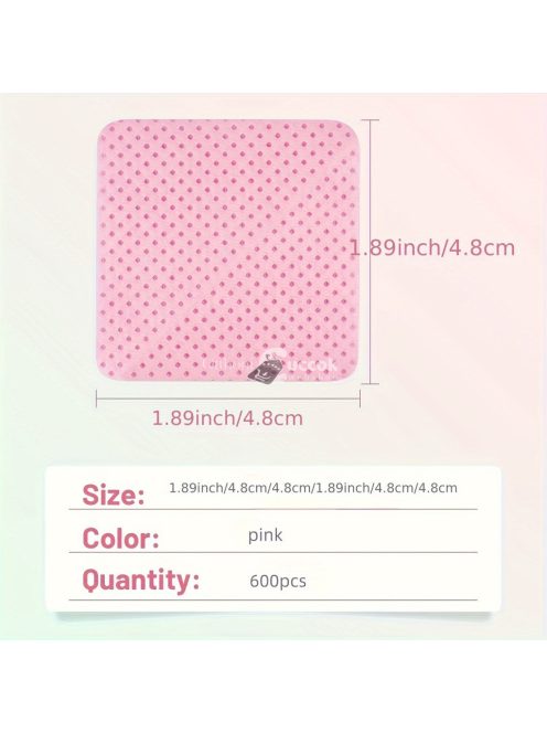 600db Körömtörlők, Körömlakk Eltávolító Párnák, Puha Körömtisztító Törlőkendők, Eltávolító Manikűr Eszköz