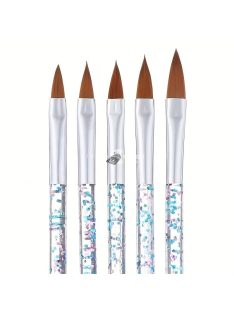   5/10db Körömdíszítő Ecsetkészlet, Gravírozó Pöttyös Rajzfestő Körömtoll, Gélfaragás Épületpöttyös Rajz Manikűr Eszköz