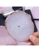 Art Nails kellékek Kerek gyanta achát kő köröm színpaletta gél lakk raklap keverő rajz festék lemez alátét