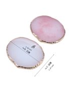 Art Nails kellékek Kerek gyanta achát kő köröm színpaletta gél lakk raklap keverő rajz festék lemez alátét