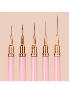   5 darabos Köröm Művészeti Ecsetkészlet - Ultra Finom Részletező Tollak Manikűrhöz & Pedikűrhöz, Szagtalan, Tökéletes a DIY Otthoni Szalonhoz