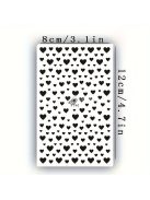 2 Lapos Körömmatricák, Valentin Nap Körömmatricák, Heart Love Design Angol Betűs Köröm Kiegészítők