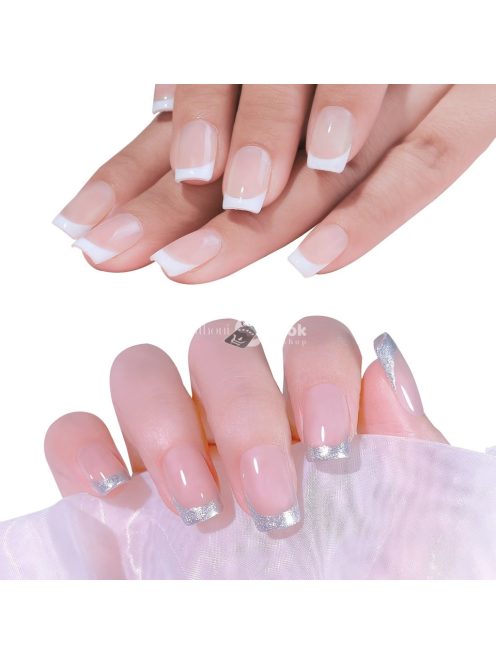 Fekete körömlakk bélyegző készlet kaparóval - Egyszerű barkács manikűr eszköz a professzionális eredményekért