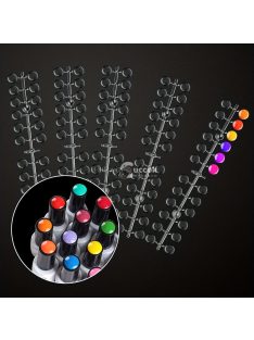   120 db átlátszó körömdíszítő tipp – tökéletes körömlakk képzéshez és gyakorló színes megjelenítéshez