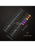 120 db átlátszó körömdíszítő tipp – tökéletes körömlakk képzéshez és gyakorló színes megjelenítéshez