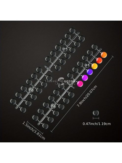 120 db átlátszó körömdíszítő tipp – tökéletes körömlakk képzéshez és gyakorló színes megjelenítéshez