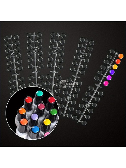 120 db átlátszó körömdíszítő tipp – tökéletes körömlakk képzéshez és gyakorló színes megjelenítéshez