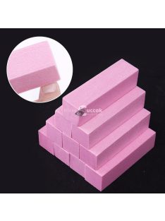   10db Rózsaszín fehér csiszoló csiszoló reszelők Blokk pedikűr manikűr ápoló szivacs körömdíszítő puffer csiszoló polírozás sértetlen körömdíszítő eszközök