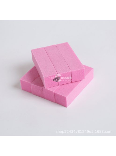 10db Rózsaszín fehér csiszoló csiszoló reszelők Blokk pedikűr manikűr ápoló szivacs körömdíszítő puffer csiszoló polírozás sértetlen körömdíszítő eszközök