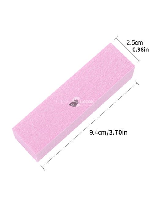 10db Rózsaszín fehér csiszoló csiszoló reszelők Blokk pedikűr manikűr ápoló szivacs körömdíszítő puffer csiszoló polírozás sértetlen körömdíszítő eszközök