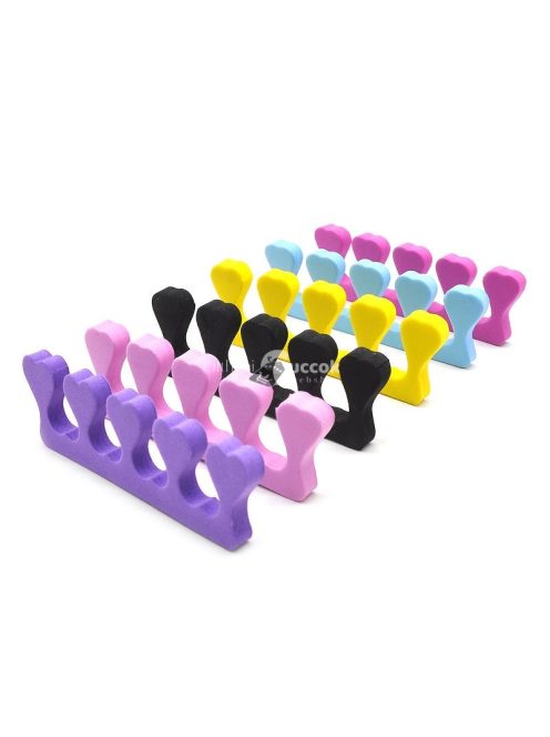 20 db Szív alakú körömdíszítő lábujjleválasztók - Soft Gel UV Beauty Tools professzionális manikűrhöz és pedikűrhöz