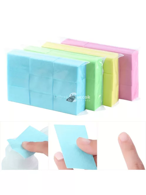 630 db eldobható körömtörlő körömlakk eltávolító szöszmentes puha párnák akril gél körömhöz