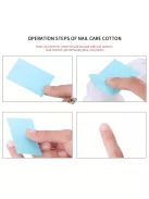 630 db eldobható körömtörlő körömlakk eltávolító szöszmentes puha párnák akril gél körömhöz