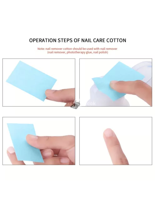 630 db eldobható körömtörlő körömlakk eltávolító szöszmentes puha párnák akril gél körömhöz