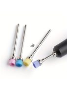 Körömpor tisztító kefe, körömlakk csiszoló fúró tiszta kefefej elektromos körömfúró géphez körömpor eltávolító tartozék eszköz