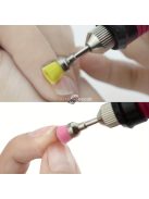 Körömpor tisztító kefe, körömlakk csiszoló fúró tiszta kefefej elektromos körömfúró géphez körömpor eltávolító tartozék eszköz