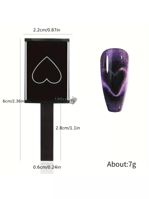 Mágneses pálca 3D mágneses macskaszem gélhez, varázslatos köröm művészeti manikűr eszköz, UV gél mágneses pálca manikűr köröm művészeti eszközök