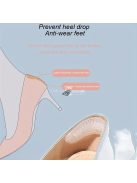1 pár saroktartó betét, sarokpárna, túl nagy saroktartó cipő, puha sarokpárna betétek, magas sarkú bő tornacipőhöz, öntapadó