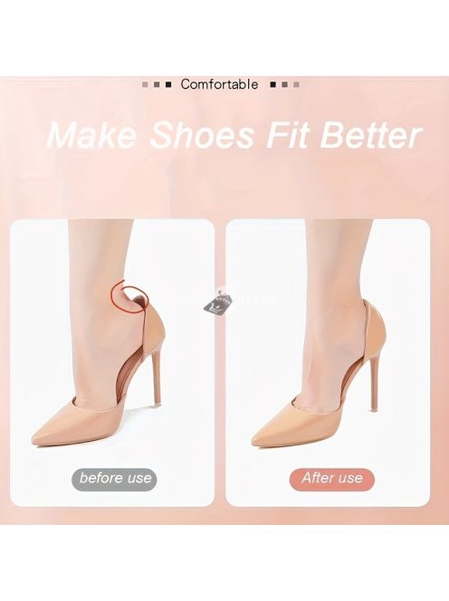 1 pár saroktartó betét, sarokpárna, túl nagy saroktartó cipő, puha sarokpárna betétek, magas sarkú bő tornacipőhöz, öntapadó