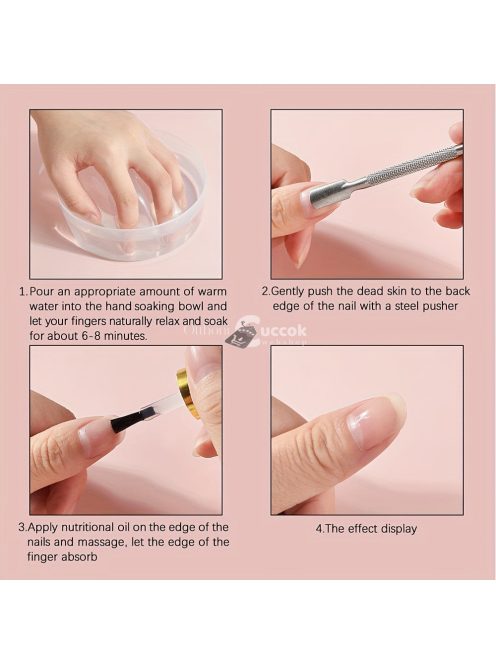 1 Db Új Nail Art Kézmosó Eltávolító Áztatótál, Mosó Körömszalon Körömfürdő Tisztító Kézfürdő Manikűr Eszközök