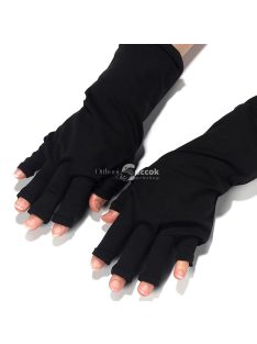   UV kesztyűk gél manikűr szalonokhoz, gél lakk műköröm ujjatlan UV fényű kesztyűk, UV lakk kesztyűk manikűr kesztyűk UV védő kesztyűk otthoni és kültéri használatra