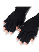 UV kesztyűk gél manikűr szalonokhoz, gél lakk műköröm ujjatlan UV fényű kesztyűk, UV lakk kesztyűk manikűr kesztyűk UV védő kesztyűk otthoni és kültéri használatra