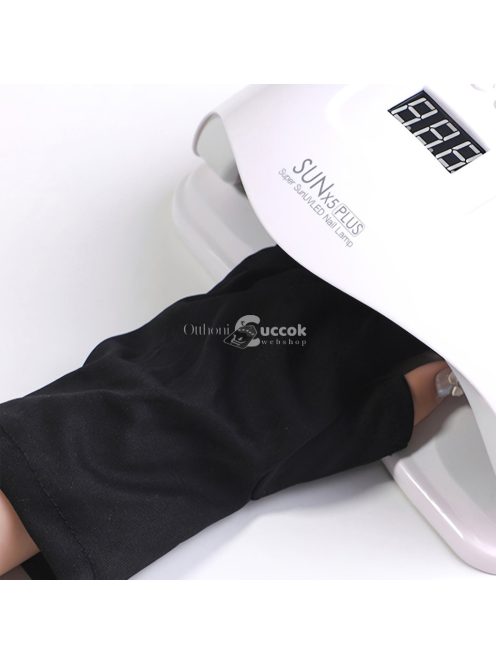 UV kesztyűk gél manikűr szalonokhoz, gél lakk műköröm ujjatlan UV fényű kesztyűk, UV lakk kesztyűk manikűr kesztyűk UV védő kesztyűk otthoni és kültéri használatra